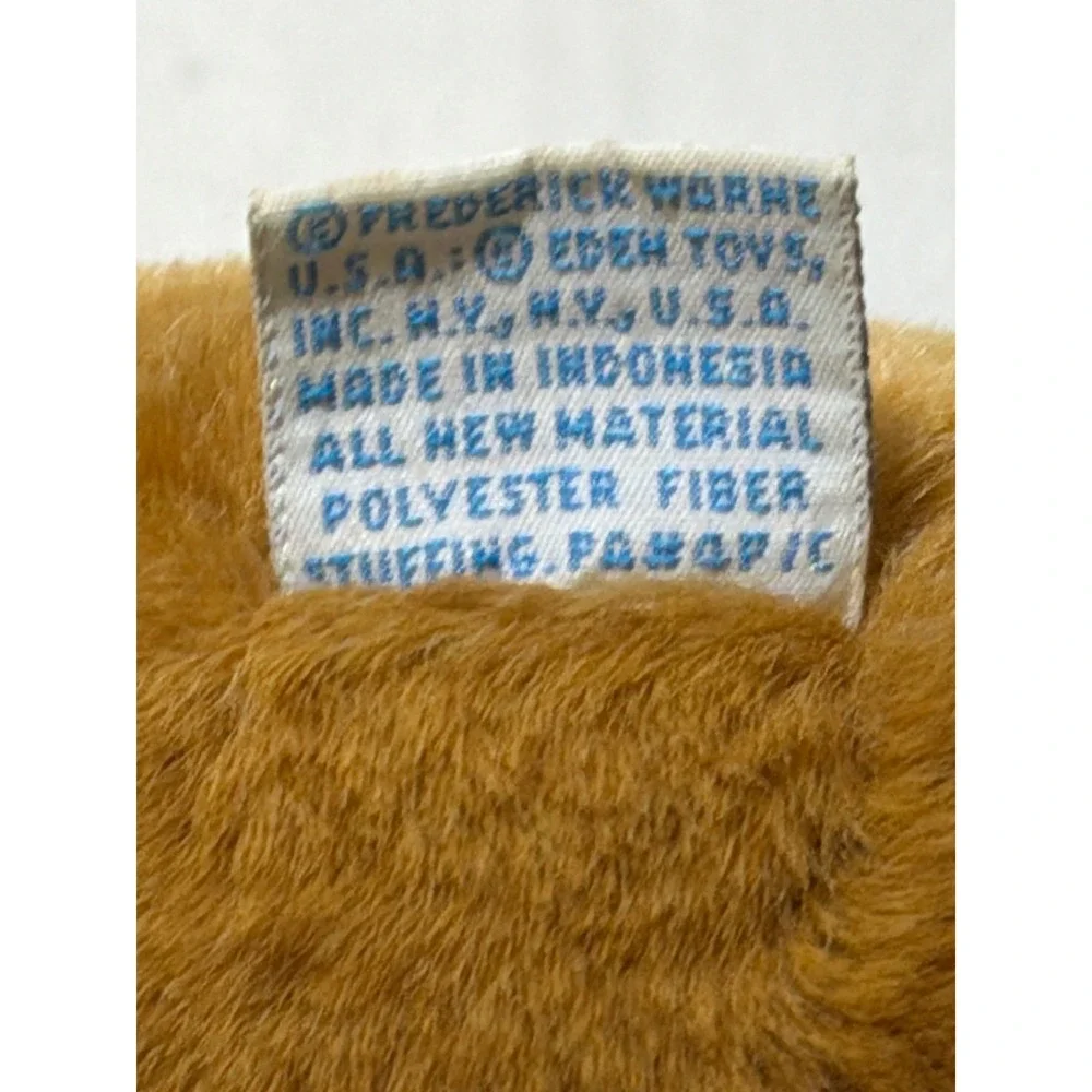 Eden Toys Peter Rabbit Vintage Plush Brown Bunny Beatrix Potter Stuffed Animal